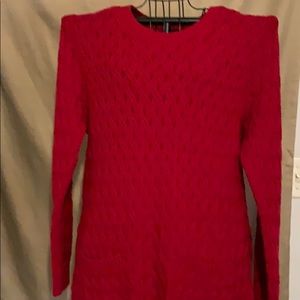 Long Red Sweater XL